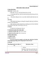 Giáo án Ngữ văn 12 tuần 9: Phát biểu theo chủ đề