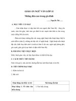 Giáo án Ngữ văn 12 tuần 23 bài: Những đứa con trong gia đình  Nguyễn Thi