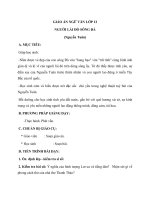 Giáo án Ngữ văn 12 tuần 16 bài: Người lái đò sông Đà  Nguyễn Tuân