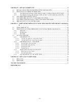 LUẬN VĂN NGUYÊN CỨU XỬ LÝ NƯỚC THẢI BẰNG BỂ USBF