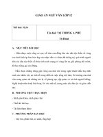 Giáo án Ngữ văn 12 tuần 19 bài: Vợ chồng A Phủ