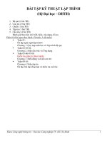 Bài Tập Môn Kĩ Thuật Lập Trình