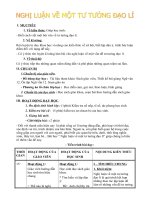 Giáo án Ngữ văn 12 tuần 1: Nghị luận về một tư tưởng, đạo lí