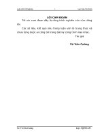 giải pháp nâng cao hiệu quả công tác quản trị kho hàng ở công ty TNHH MTV dược phẩm TW 1 chi nhánh bắc giang