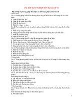 CÂU HỎI TRẮC NGHIỆM MÔN ĐỊA LÍ LỚP 10