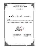 Ứng dụng GIS và dữ liệu mở xây dựng cơ sở dữ liệu về giao thông của thành phố đà nẵng