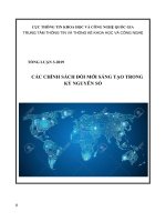 TỔNG LUẬN CÁC CHÍNH SÁCH ĐỔI MỚI SÁNG TẠO TRONG KỶ NGUYÊN SỐ