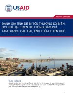 ĐÁNH GIÁ TÍNH DỄ BỊ TỔN THƯƠNG DO BIẾN ĐỔI KHÍ HẬU TRÊN HỆ THỐNG ĐẦM PHÁ TAM GIANG - CẦU HAI, TỈNH THỪA THIÊN HUẾ