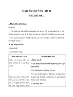 Giáo án Ngữ văn 12 tuần 15 bài: Bài viết số 3 Trả bài viết số 3