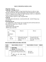 Giáo án Lịch sử 4 bài 9: Nhà Lí rời đô ra Thăng Long