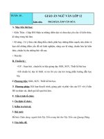 Giáo án Ngữ văn 12 tuần 15 bài: Bài viết số 3 Trả bài viết số 3