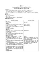 Giáo án Lịch sử 4 bài 14: Cuộc kháng chiến chống quân xâm lược Mông  Nguyên