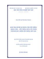 Quản trị chi phi tại trung tâm viễn thông khoái châu   viễn thông hưng yên thuộc tập đoàn bưu chính viễn thông việt nam 