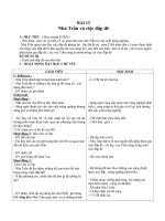 Giáo án Lịch sử 4 bài 13: Nhà Trần và việc đắp đê