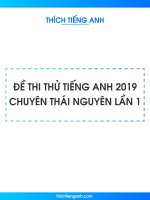 de thi thu tieng anh 2019