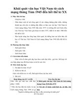 Giáo án Ngữ văn 12 tuần 1 bài: Khái quát Văn học Việt Nam từ Cách mạng tháng 8  1945 đến hết thế kỷ XX