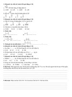 đề ôn thi giua ki 1 lớp 5