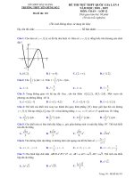 toanmath com   đề thi thử toán THPT quốc gia 2019 trường yên dũng 2 – bắc giang lần 4 