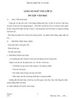 Giáo án Ngữ văn 12 tuần 34 bài: Ôn tập phần văn học