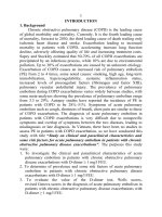 Nghiên cứu đặc điểm lâm sàng, cận lâm sàng và một số yếu tố nguy cơ tắc động mạch phổi cấp ở bệnh nhân đợt cấp bệnh phổi tắc nghẽn mạn tính tt tiếng anh 