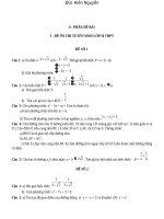 40 đề thi toán vào 10 trường trung học phổ thông