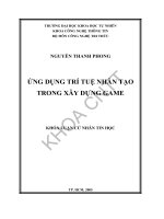 Ứng dụng trí tuệ nhân tạo trong xây dựng GAME 