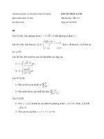 Đề thi toán cao cấp SPKT HCM 3