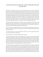 VỀ CHẾ ĐỊNH GIAO DỊCH DÂN SỰ VÔ HIỆU TRONG BỘ LUẬT DÂN SỰ NĂM 1995