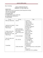 Giáo án Tiếng Anh 6 unit 11: What do you eat