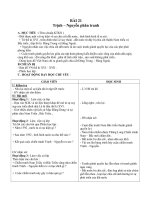 Giáo án Lịch sử 4 bài 21: Trịnh – Nguyễn phân tranh