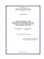 (Luận văn thạc sĩ) Áp dụng hình phạt tiền theo pháp luật hình sự Việt Nam từ thực tiễn quận Bình Thạnh, thành phố Hồ Chí Minh