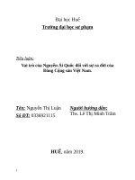 tiểu luận môn lịch sử đảng