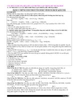 Các câu hỏi lí thuyết hóa hữu cơ thường gặp trong đề thi THPT quốc gia 