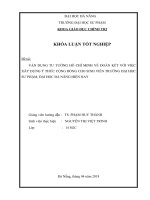 Vận dụng Tư tưởng Hồ Chí Minh về đoàn kết với việc xây dựng ý thức cộng đồng cho sinh viên trường Đại học Sư phạm, Đại học Đà Nẵng hiện nay.