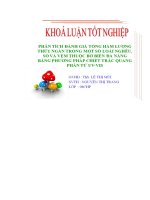 Phân tích đánh giá tổng hàm lượng thủy ngân trong một số loài nghêu, sò và vẹm thuộc bờ biển Đà Nẵng bằng phương pháp chiết trắc quang phân tử UV-VIS.