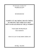 Nghiên cứu hệ thống truyền thông đa phương tiện thời gian thực trên cơ sở giải pháp kỹ thuật WEBRTC.