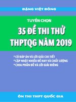 tuyển chọn 35 đề thi thử THPTQG 2019 môn toán có lời giải chi tiết