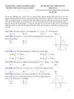 Đề thi thử THPT QG môn toán THPT chuyên nguyễn quang diêu   tỉnh đồng tháp   năm 2019   có lời giải chi tiết