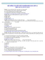 Bài tập trắc nghiệm môn công dân lớp 10 có đáp án học kỳ II 