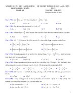 Đề thi thử THPT QG môn toán THPT chuyên thái bình   tỉnh thái bình   lần 3   năm 2019   có lời giải chi tiết