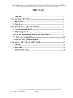 SKKN Biện pháp nâng cao chất lượng dạy và học môn Tiếng Anh cho học sinh lớp 4