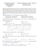 Đề thi thử THPT QG môn toán THPT lương thế vinh   hà nội   lần 2   năm 2019   có lời giải chi tiết