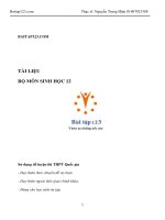 Chuyên đề 1(cơ sở vật chất di truyền cấp phân tử)