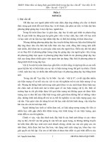 SKKN Khai thác sử dụng hiệu quả kênh hình trong dạy học chủ đề “Lực đẩy Ác Si Mét  Sự nổi  Vật lí 8