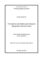 Ứng dụng GIS trong quy hoạch trạm BTS VNPT Đà Nẵng