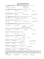 Bài tập trắc nghiệm chương 2 giải tích lớp 12 hàm số luỹ thừa, hàm số mũ và hàm số lôgarit 