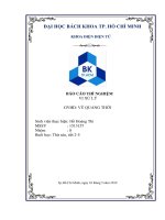 BÁO CÁO THÍ NGHIỆM  VI XỬ LÝ