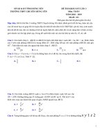 Đề thi thử THPT QG môn toán THPT chuyên hưng yên   lần 3   năm 2019   có lời giải chi tiết