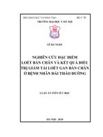 Nghiên cứu đặc điểm loét bàn chân và kết quả điều trị giảm tải loét gan bàn chân ở bệnh nhân đái tháo đường 