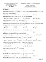 ĐỀ THI THỬ THPTQG lần i năm 2018 2019 TRƯỜNG THPT bỉm sơn